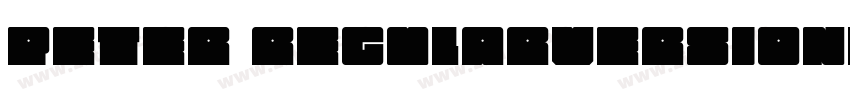 Peter RegularVersion字体转换